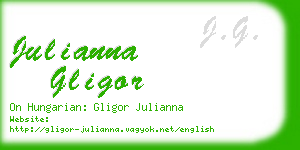julianna gligor business card